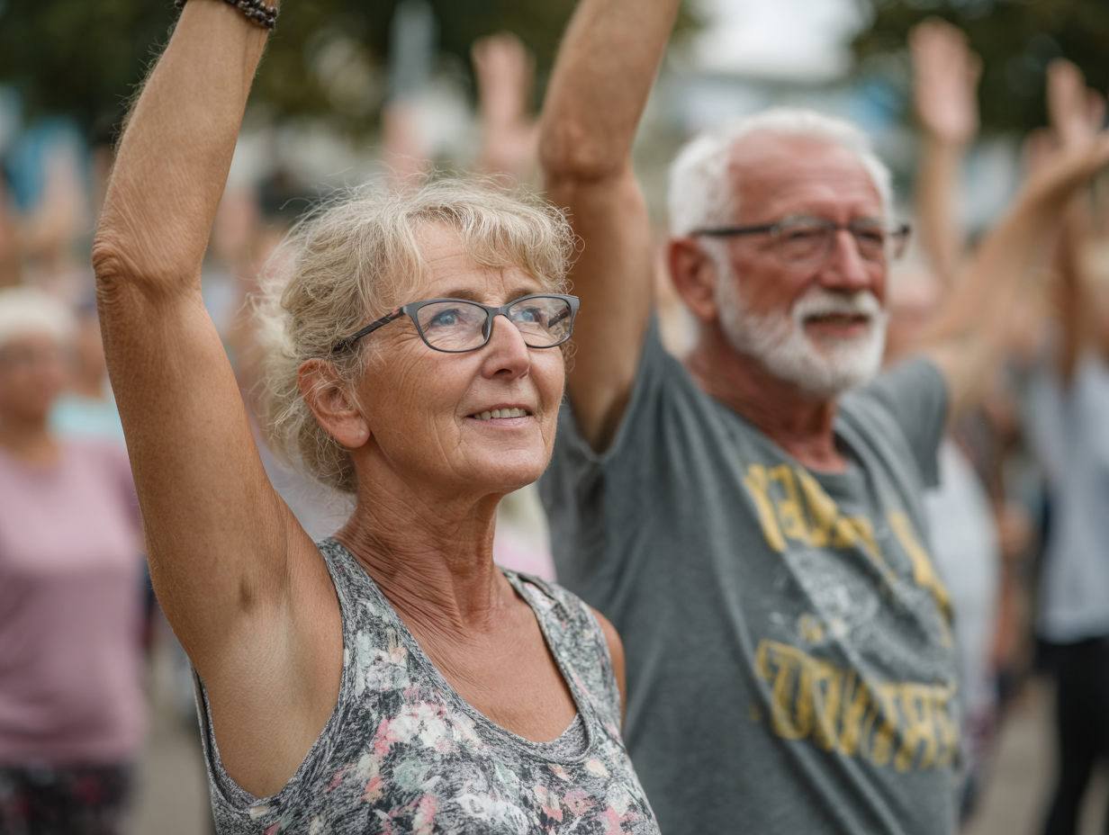 Активні люди займаються йогою